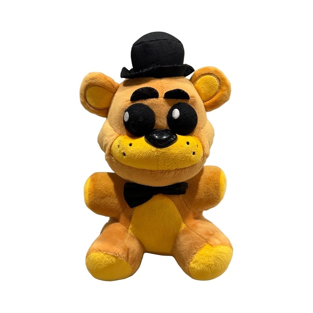 Five Nights at Freddys Golden Freddy Plush 10 inch Gold Bear Black Hat Bow Tie